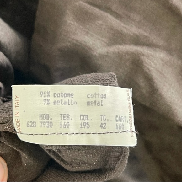 Metamorfosi Italian Green abstract Sleeveless Knee length dress SZ 42 (6) Artsy - Picture 9 of 11